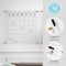 Martha Stewart Grayson Acrylic Wall Calendar & Notes Board Set W/ Marker & Mntng Hrdwr, Clear W/ Black Print BR-ACS-284545-BK-2-CLRBK-MS - alternate 2